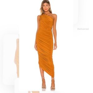 Norma Kamali Diana Gown Orange